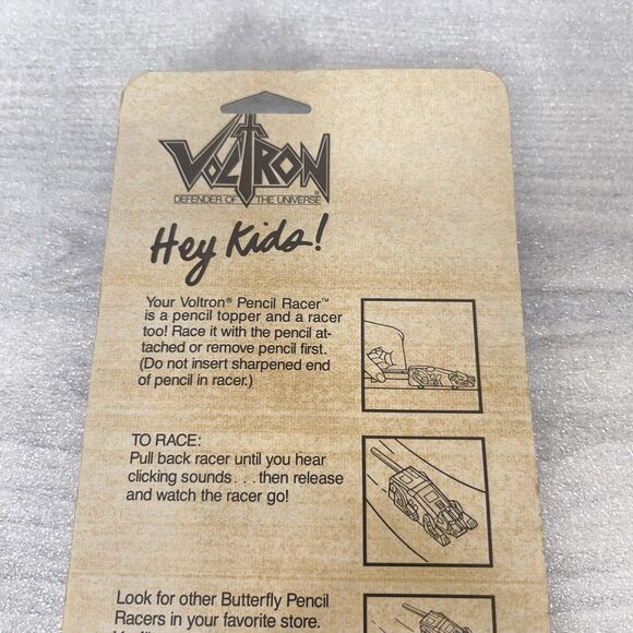 Vintage Voltron Defender Of The Universe Pencil Racer 1986 New EXTREMELY RARE - Picture 5 of 8